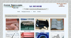 Desktop Screenshot of customfibreglassing.com